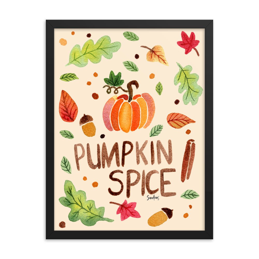 Framed Poster - Pumpkin Spice Cream 🎃🍂 - SANDRAAS