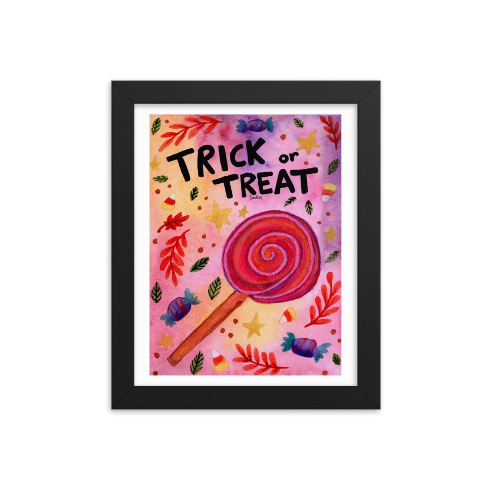 Framed Poster – Halloween Trick or Treat 🍬🎃 - SANDRAAS