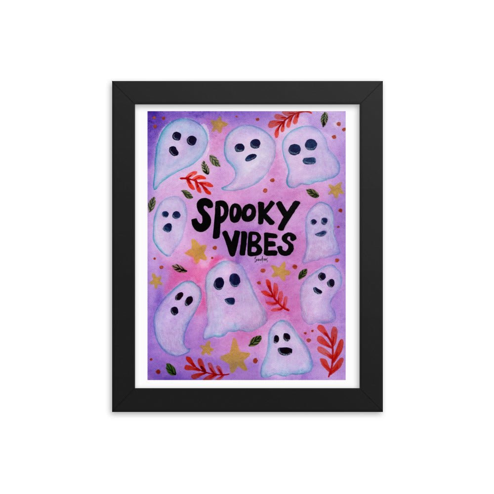 Framed Poster – Halloween Spooky Vibes 👻🎃 - SANDRAAS