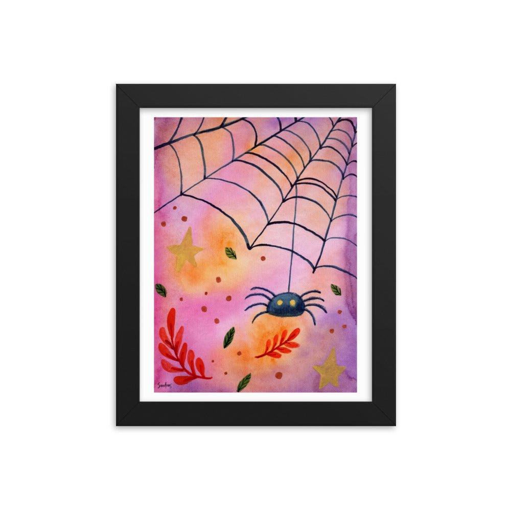 Framed Poster – Halloween Spider 🕷️🎃 - SANDRAAS