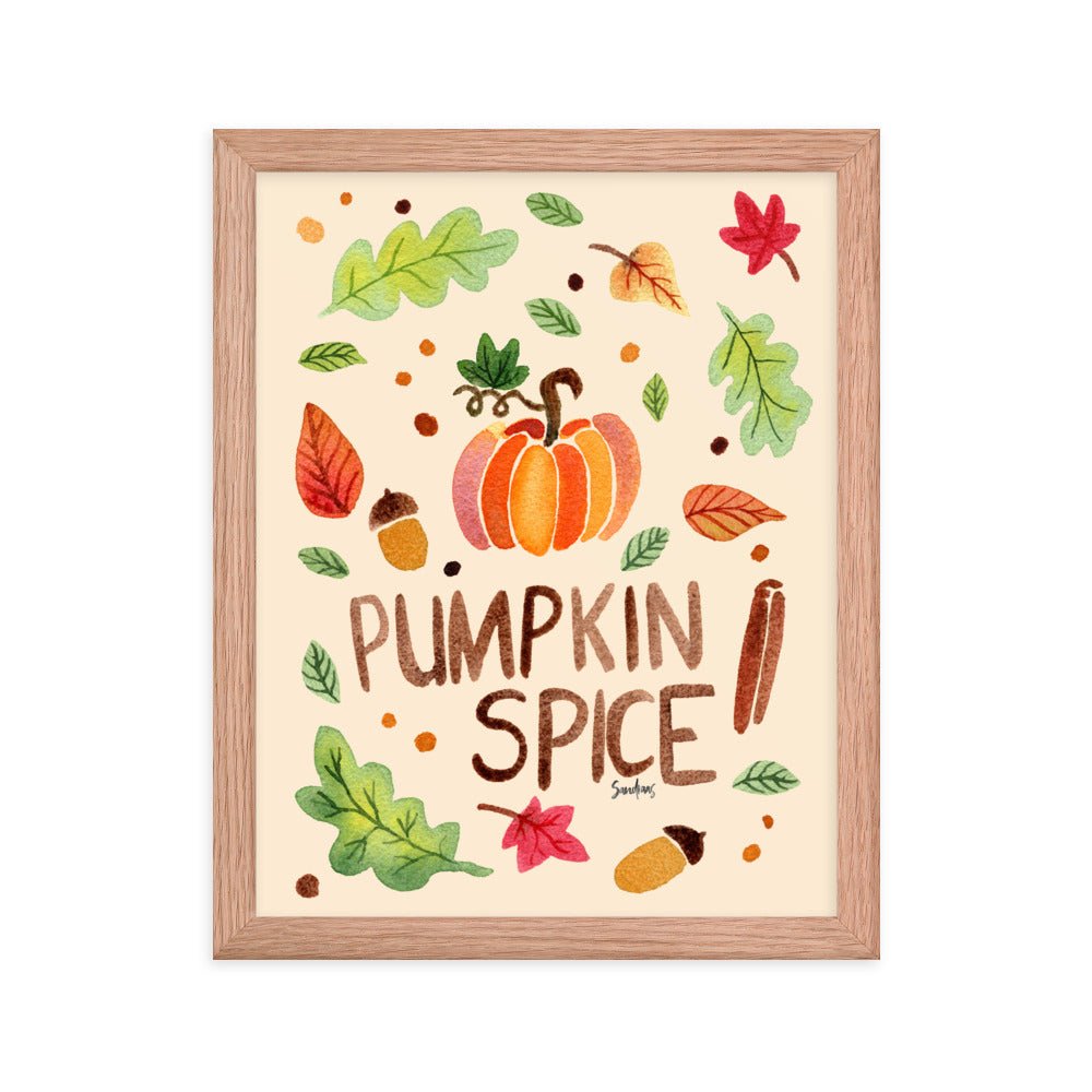 Framed Poster - Pumpkin Spice Cream 🎃🍂 - SANDRAAS