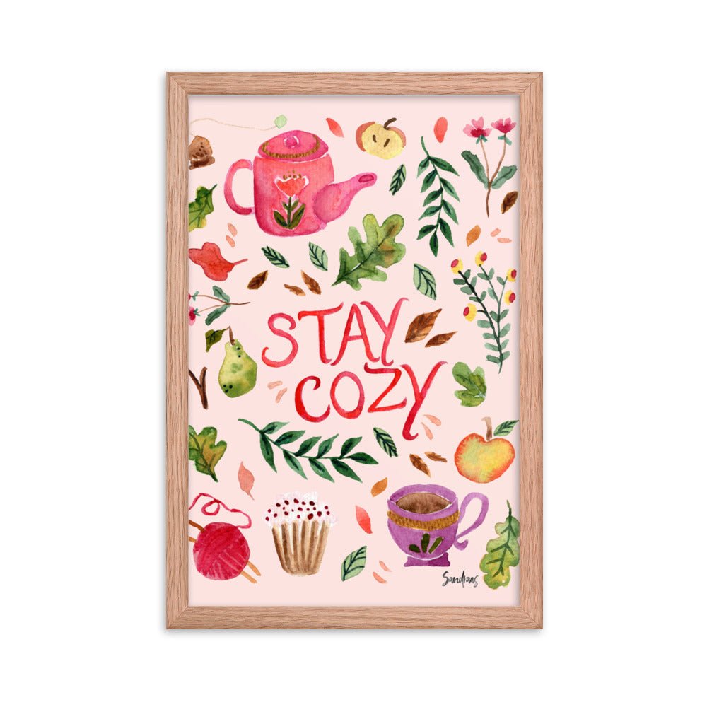 Cozy Autumn Framed Poster – A Warm & Inviting Fall Aesthetic 🍂☕ - SANDRAAS