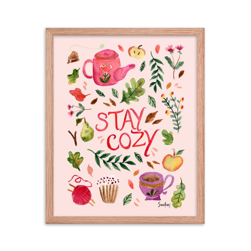 Cozy Autumn Framed Poster – A Warm & Inviting Fall Aesthetic 🍂☕ - SANDRAAS