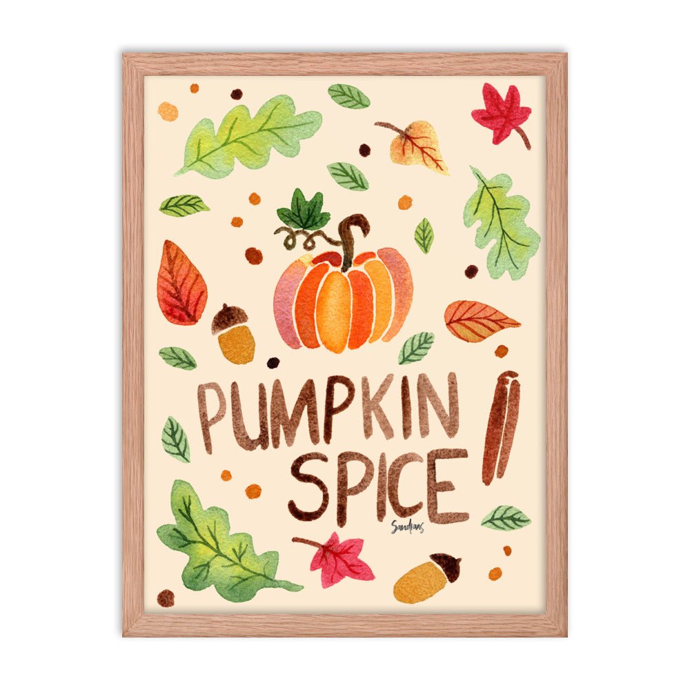 Framed Poster - Pumpkin Spice Cream 🎃🍂 - SANDRAAS