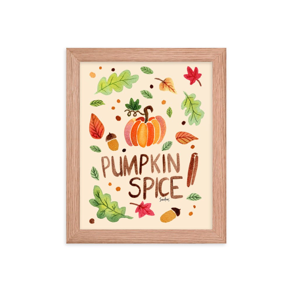 Framed Poster - Pumpkin Spice Cream 🎃🍂 - SANDRAAS