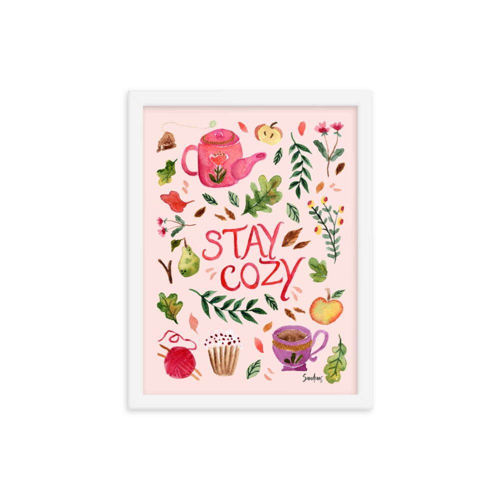 Cozy Autumn Framed Poster – A Warm & Inviting Fall Aesthetic 🍂☕ - SANDRAAS
