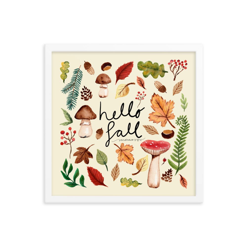 Framed Poster - Hello Fall 🍂🍄 - SANDRAAS
