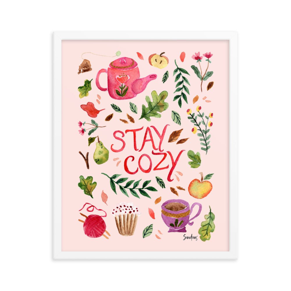 Cozy Autumn Framed Poster – A Warm & Inviting Fall Aesthetic 🍂☕ - SANDRAAS