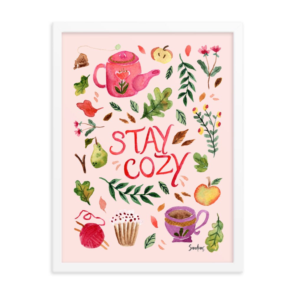 Cozy Autumn Framed Poster – A Warm & Inviting Fall Aesthetic 🍂☕ - SANDRAAS