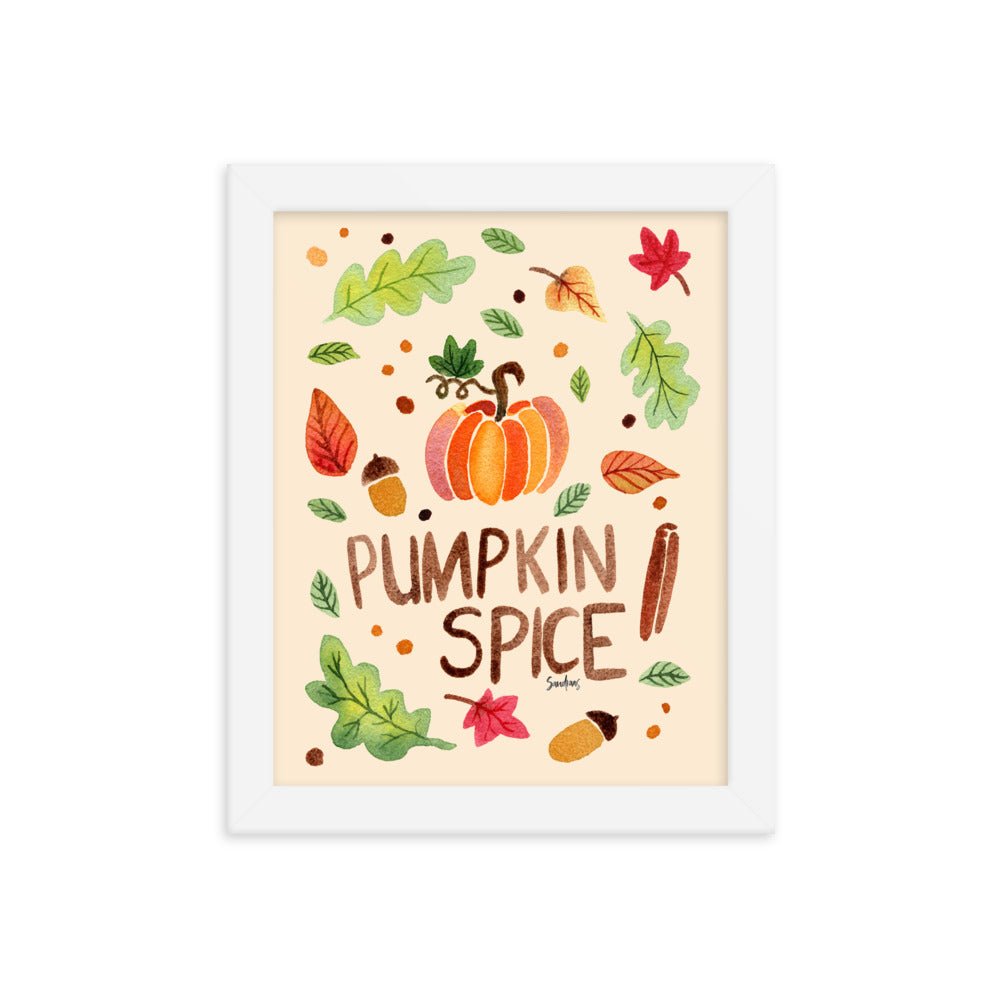 Framed Poster - Pumpkin Spice Cream 🎃🍂 - SANDRAAS