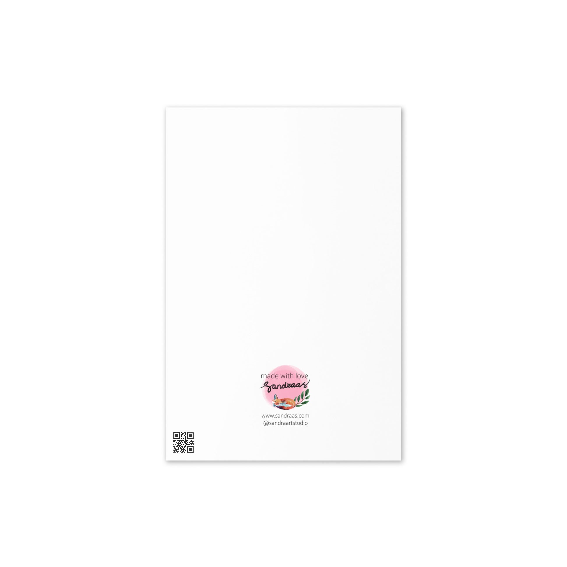 Happy Birthday Card – Watercolor Floral Wreath - SANDRAAS