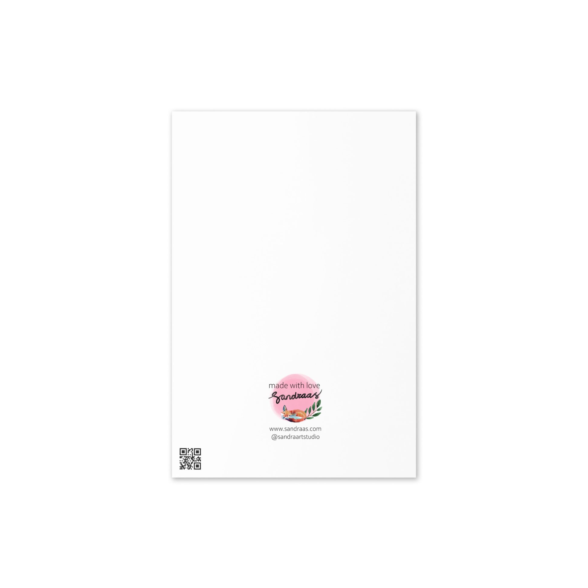 Happy Birthday Card – Cool Party Cat in Watercolor - SANDRAAS