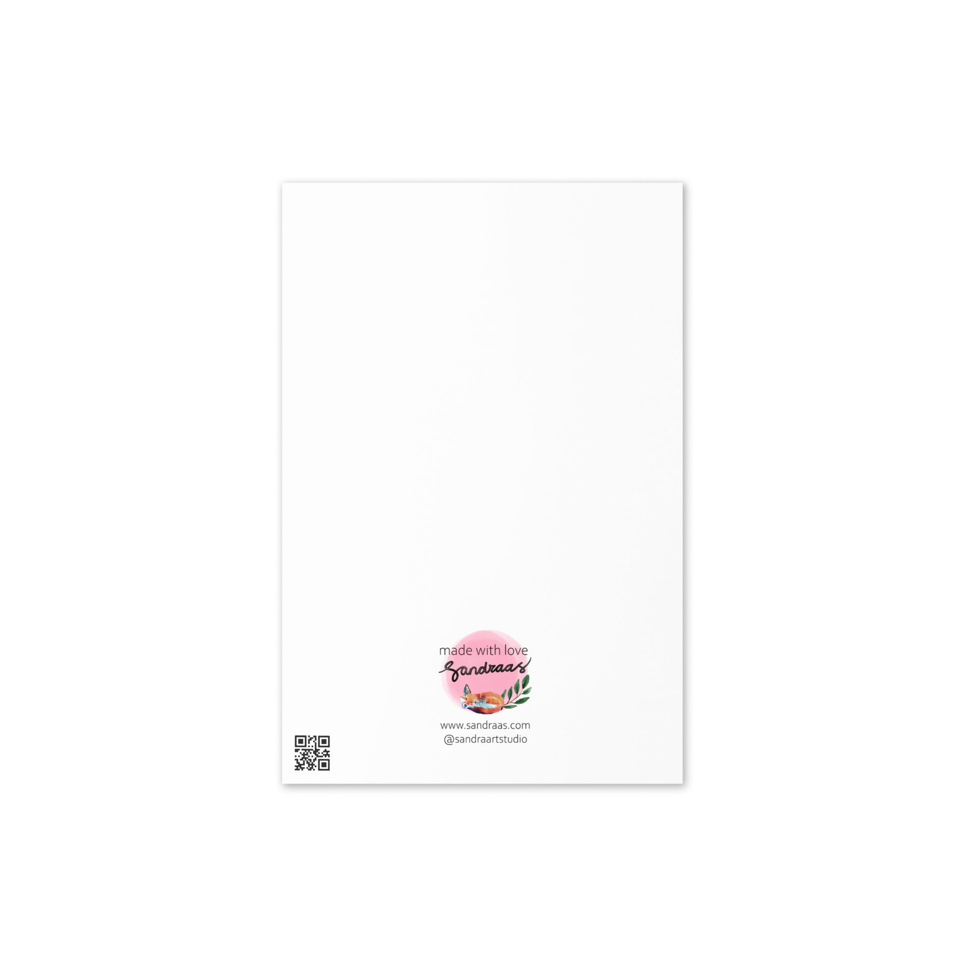 Whimsical Animal Birthday Card – Watercolor Illustration “Happy Birthday” - SANDRAAS