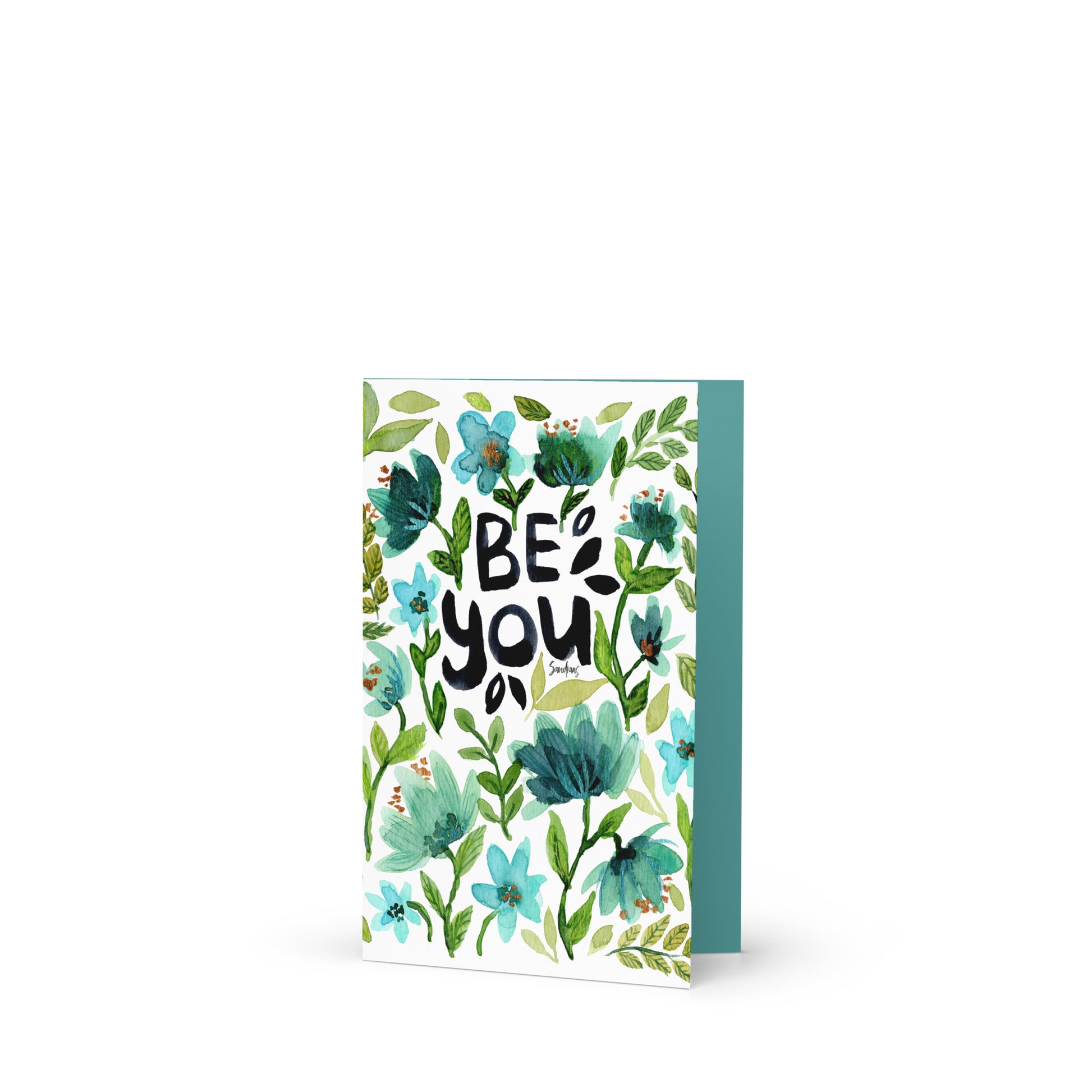 🌿 Greeting Card – Be You 💙💌 - SANDRAAS