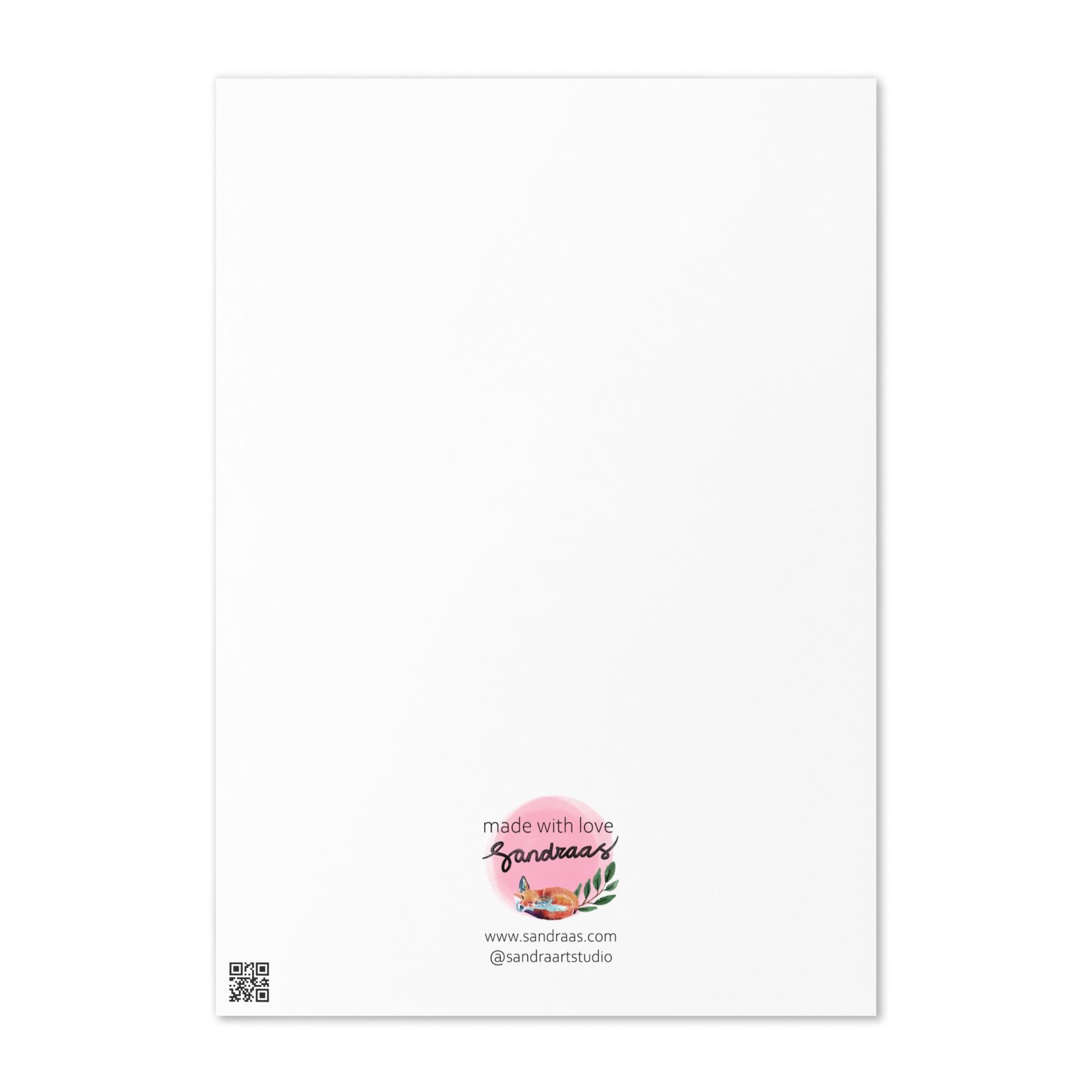 Whimsical Animal Birthday Card – Watercolor Illustration “Happy Birthday” - SANDRAAS