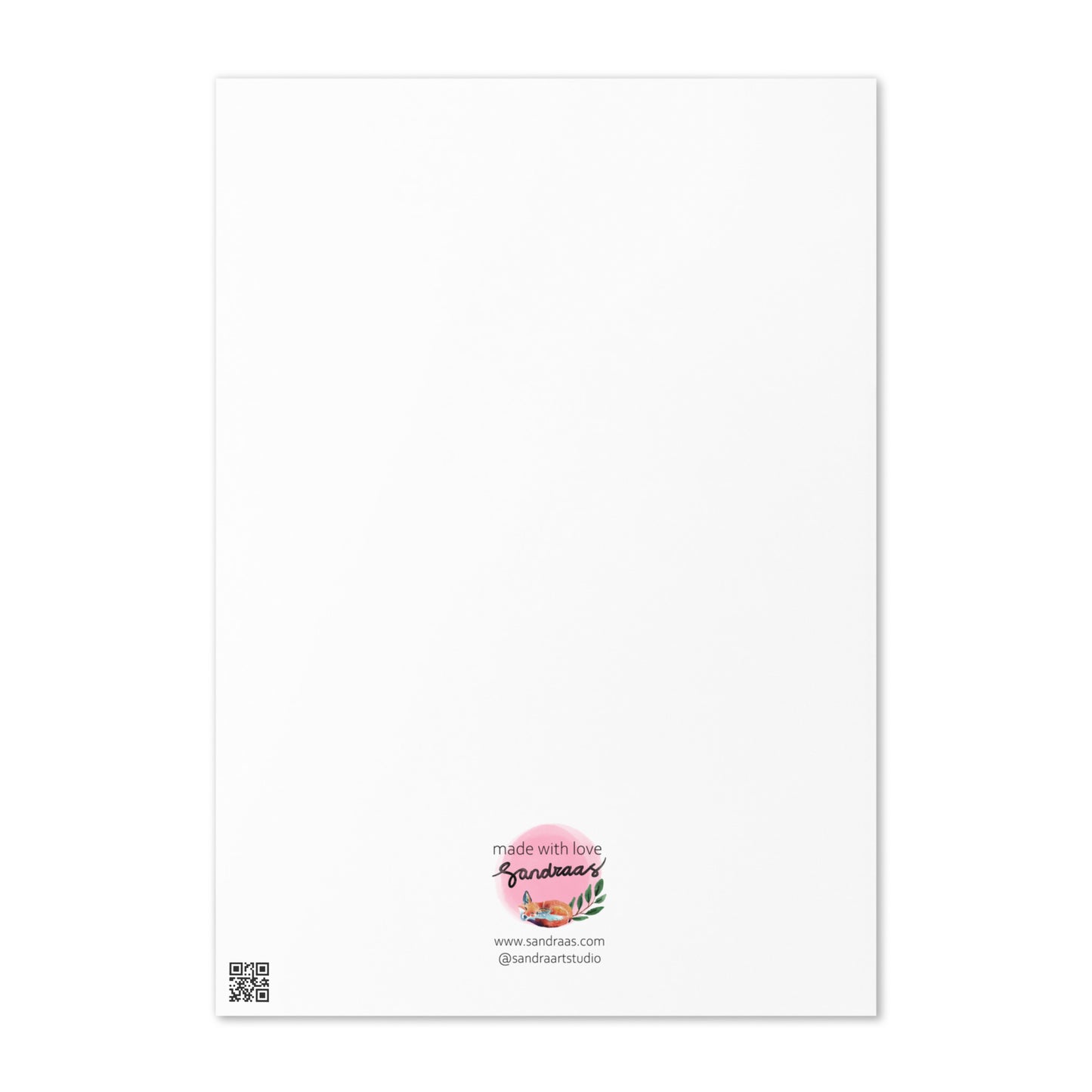 Happy Birthday Card – Watercolor Floral Wreath - SANDRAAS