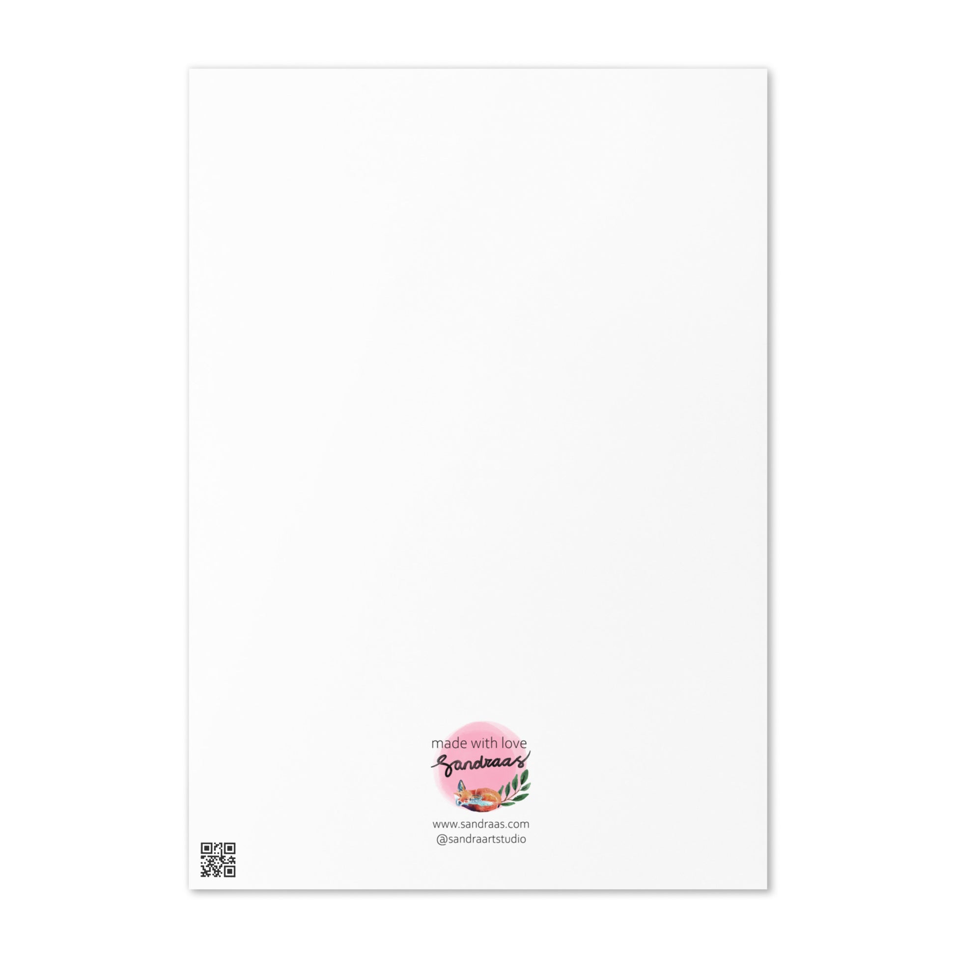 Happy Birthday Card – Watercolor Floral Wreath - SANDRAAS