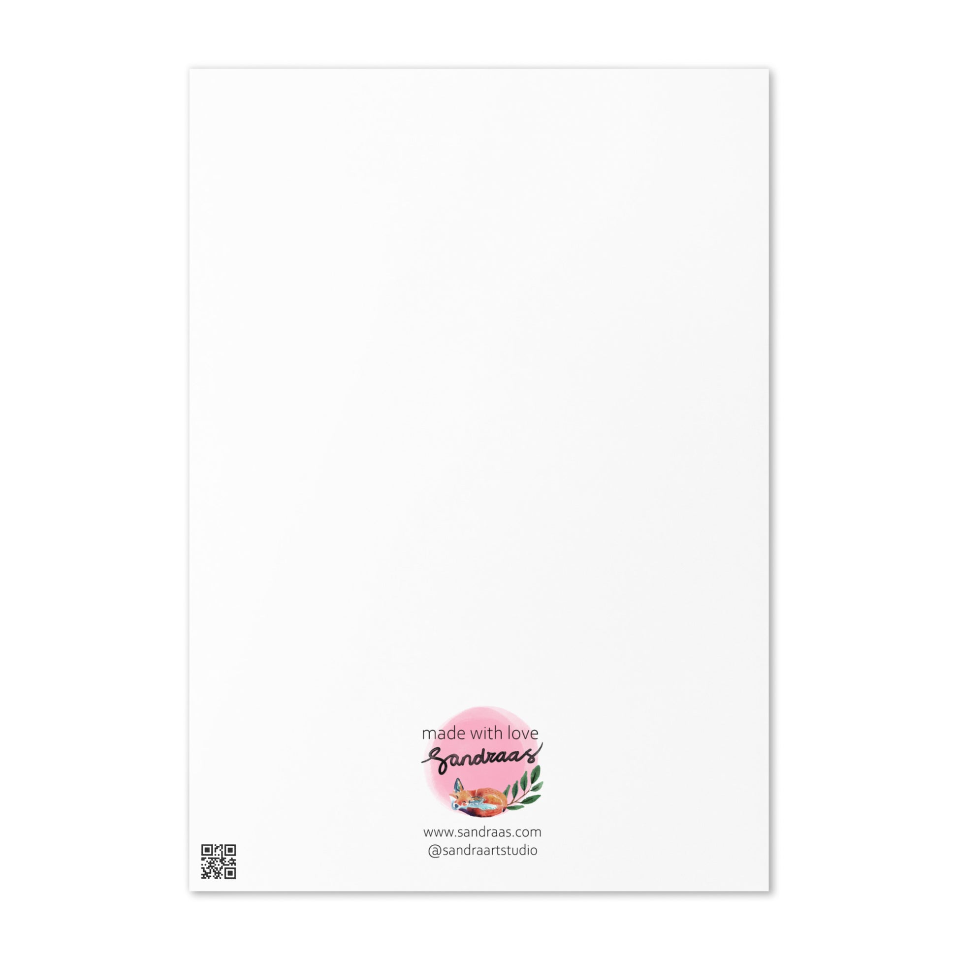 Happy Birthday Card – Watercolor Robin on Branch with Green Leafy Background - SANDRAAS