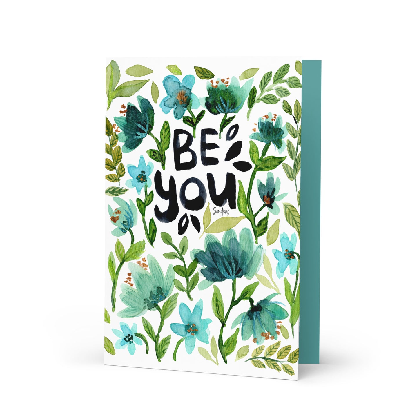 🌿 Greeting Card – Be You 💙💌 - SANDRAAS