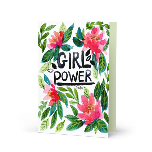 🌸 Greeting Card – Girl Power 💪💌 - SANDRAAS