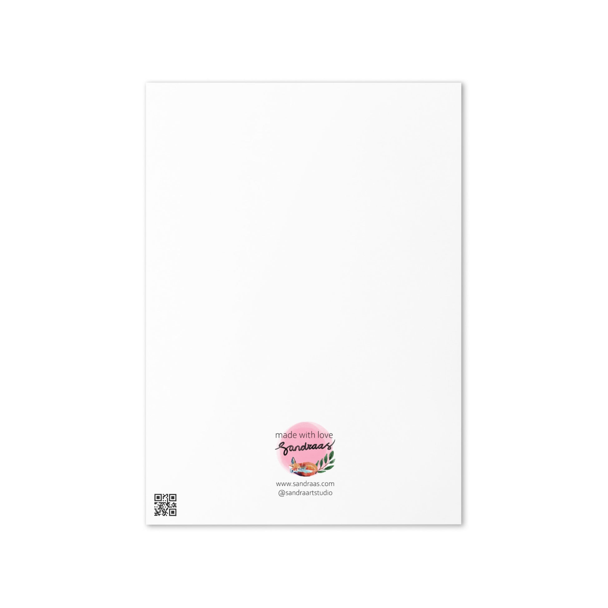 Happy Birthday Card – Watercolor Floral Wreath - SANDRAAS