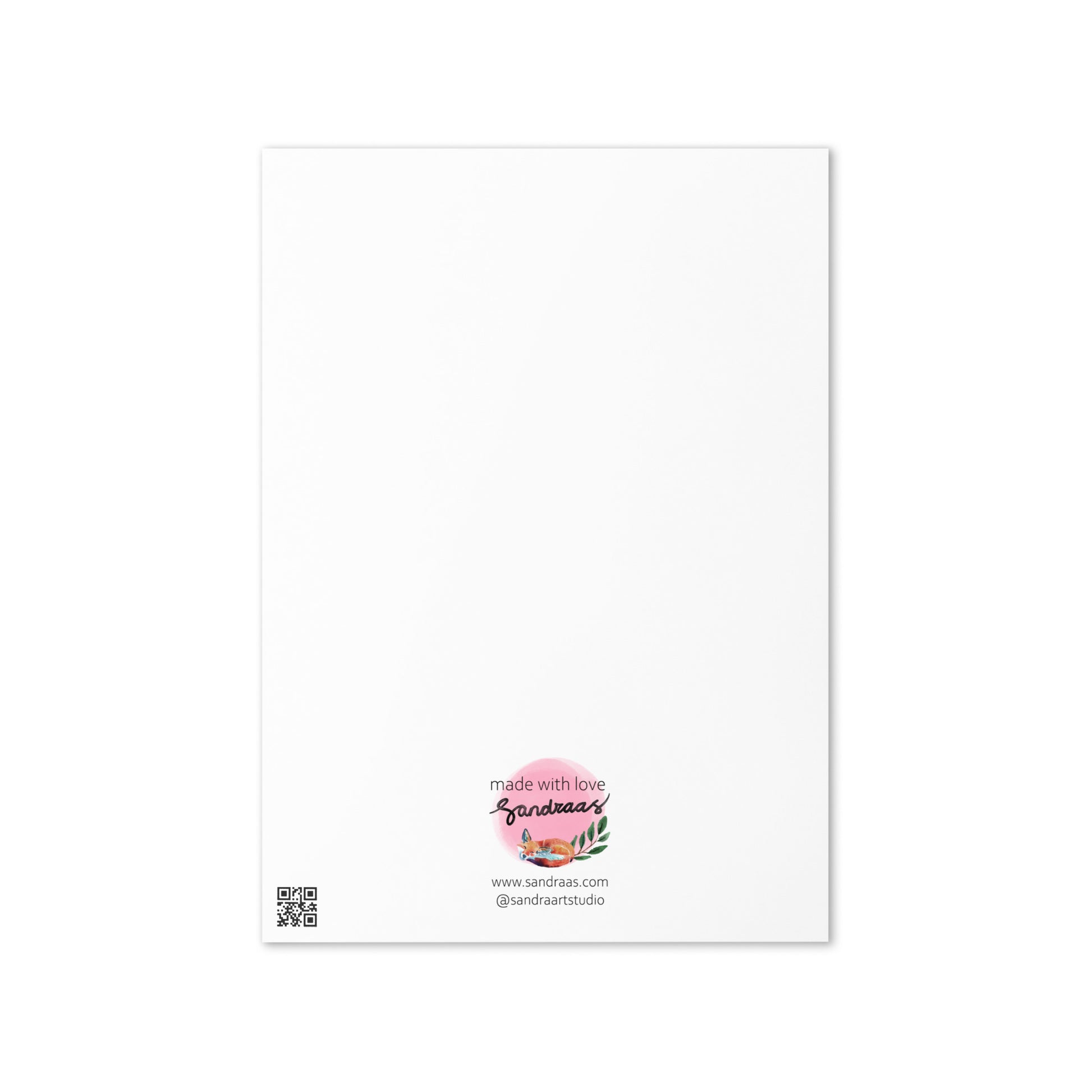 Whimsical Animal Birthday Card – Watercolor Illustration “Happy Birthday” - SANDRAAS