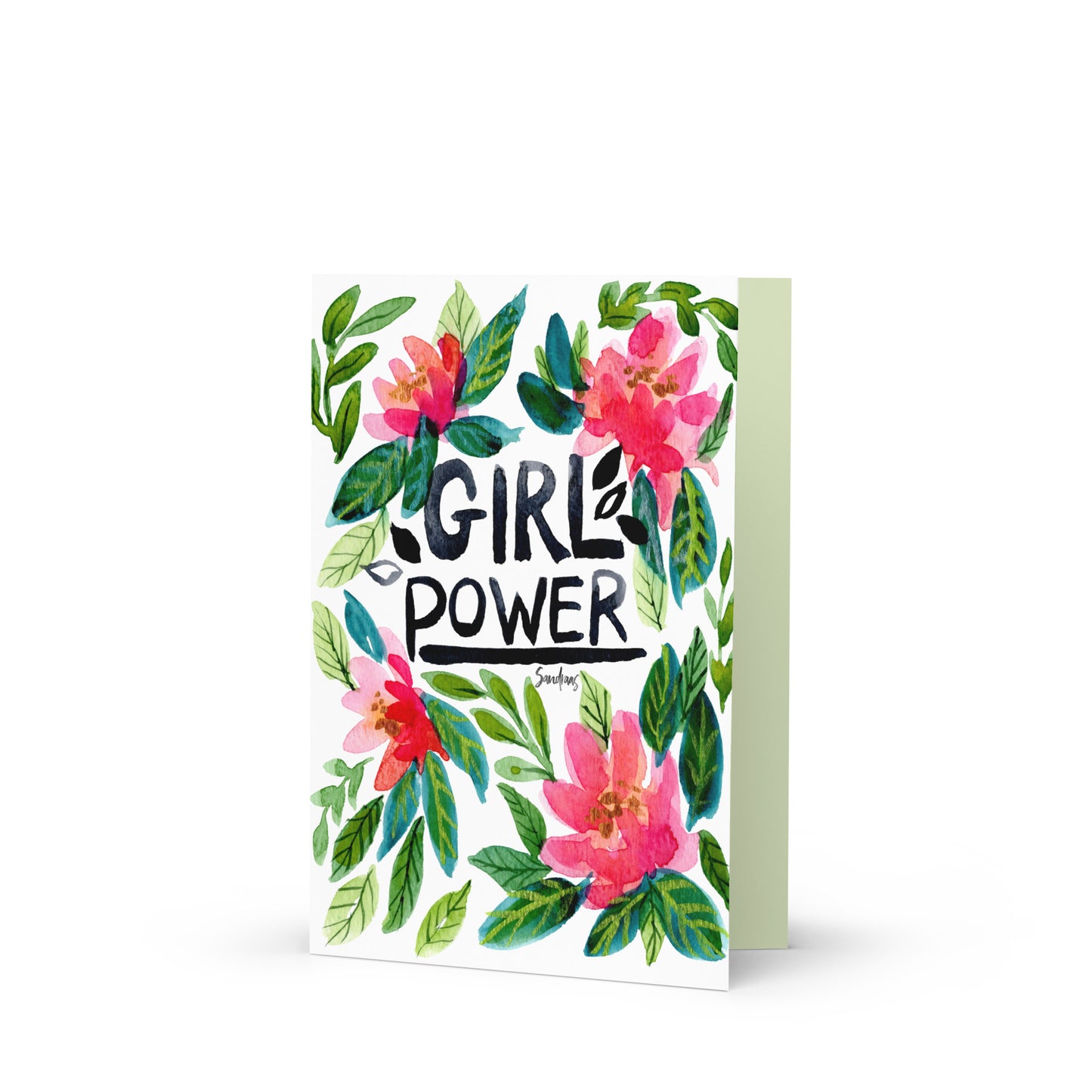 🌸 Greeting Card – Girl Power 💪💌 - SANDRAAS