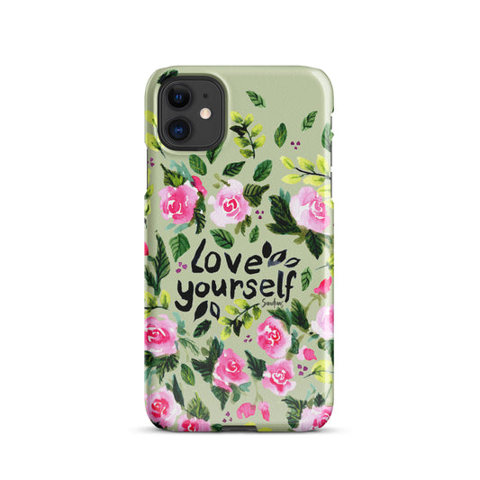 🌿 Snap iPhone® Case – Love Yourself (Green) 🌸📱 iphone case - SANDRAAS