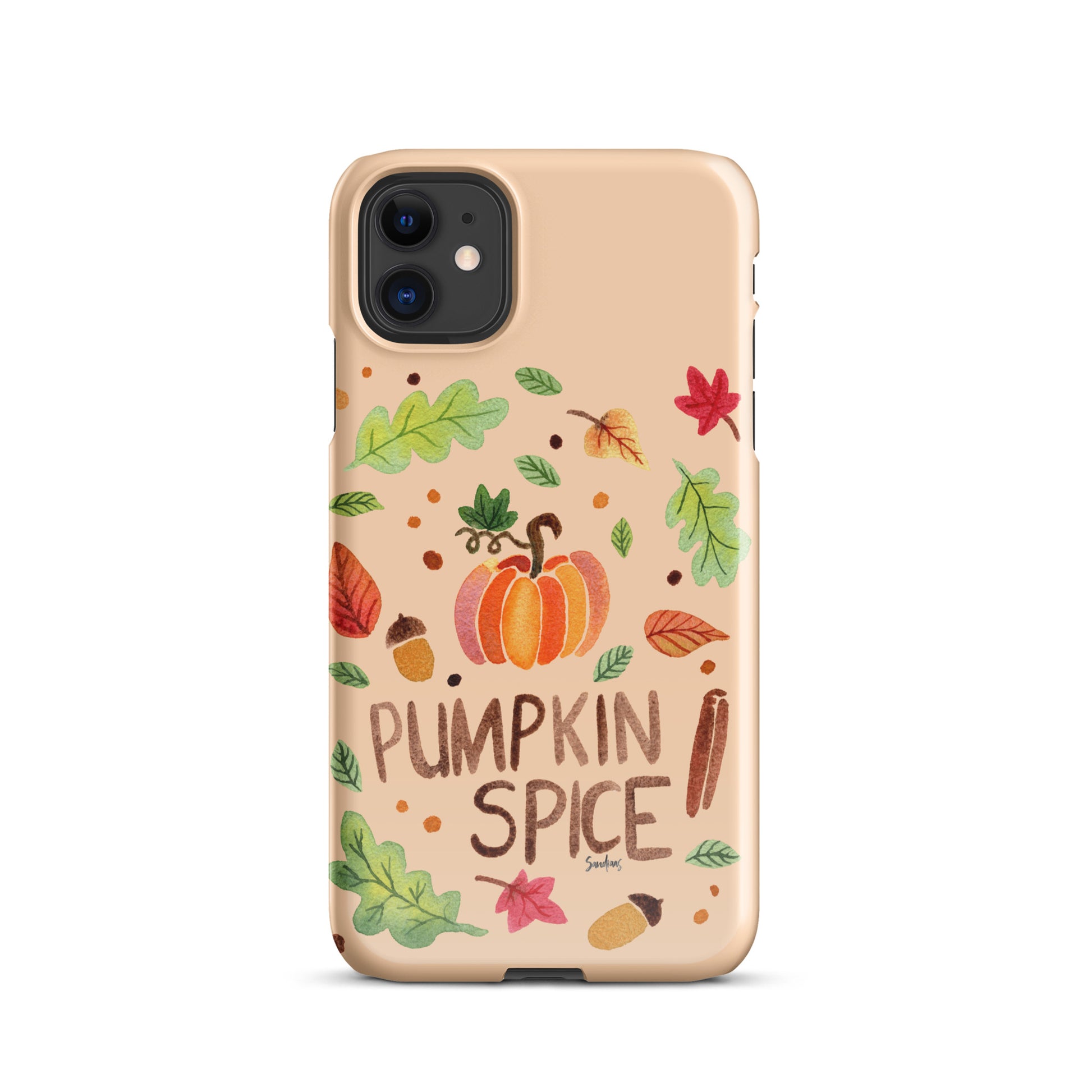 Snap Case for iPhone® - Pumpkin Spice Orange 🎃🍂 - iPhone Case - SANDRAAS