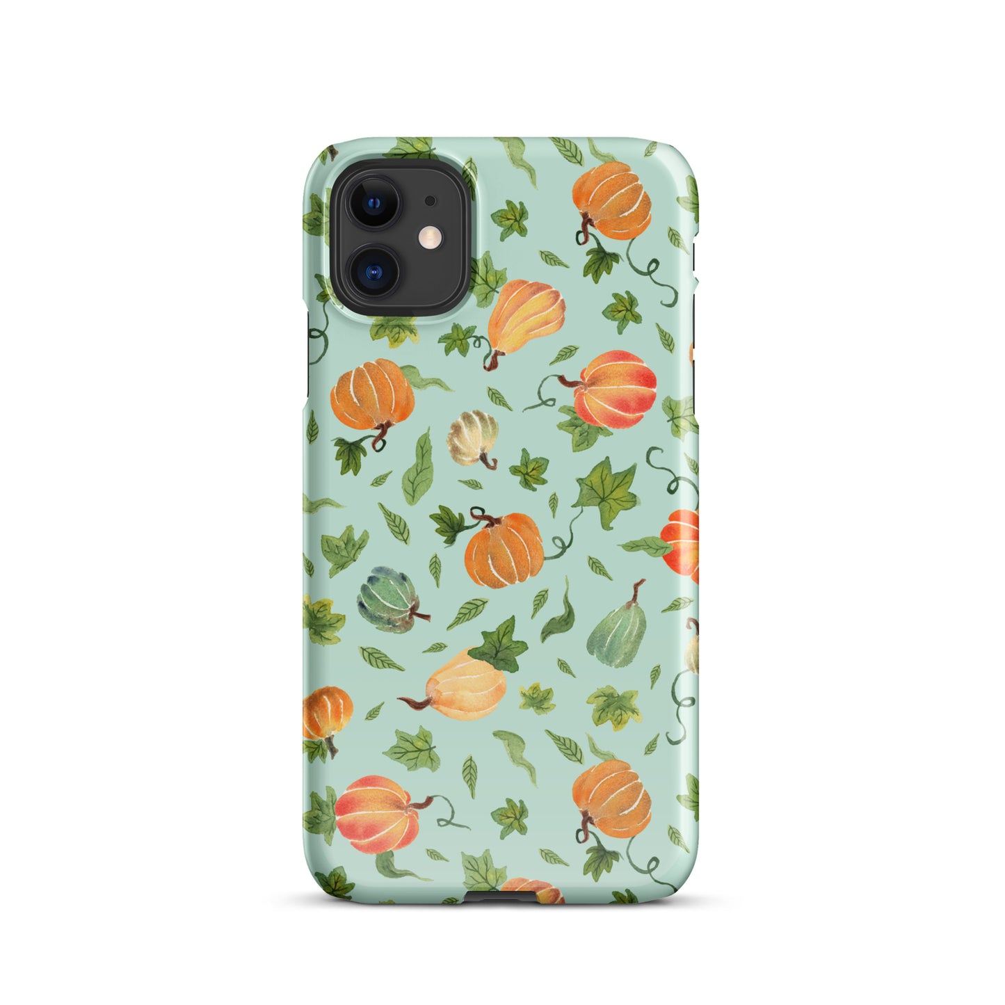 Snap Case for iPhone® - Pumpkins Pattern Green 🎃📱 - iPhone Case - SANDRAAS
