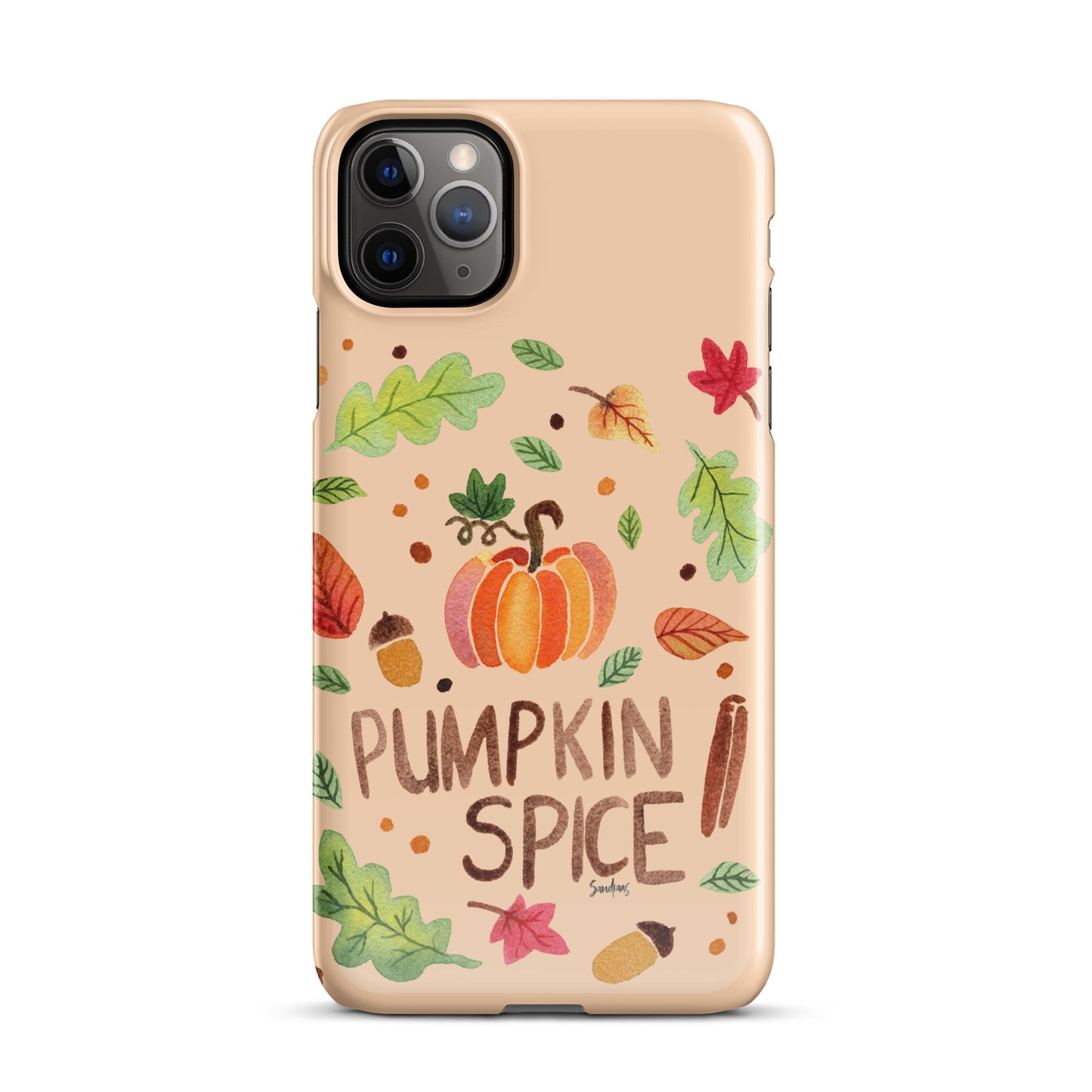 Snap Case for iPhone® - Pumpkin Spice Orange 🎃🍂 - iPhone Case - SANDRAAS