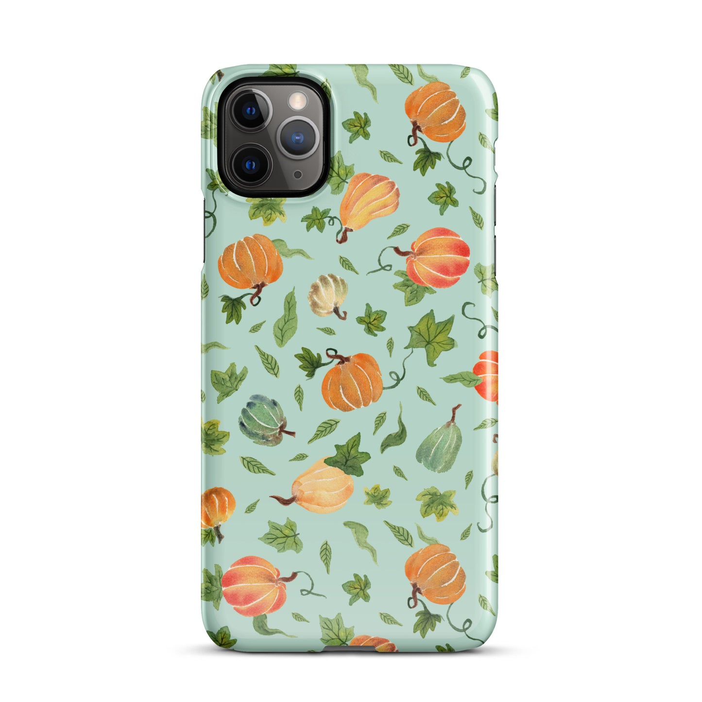 Snap Case for iPhone® - Pumpkins Pattern Green 🎃📱 - iPhone Case - SANDRAAS