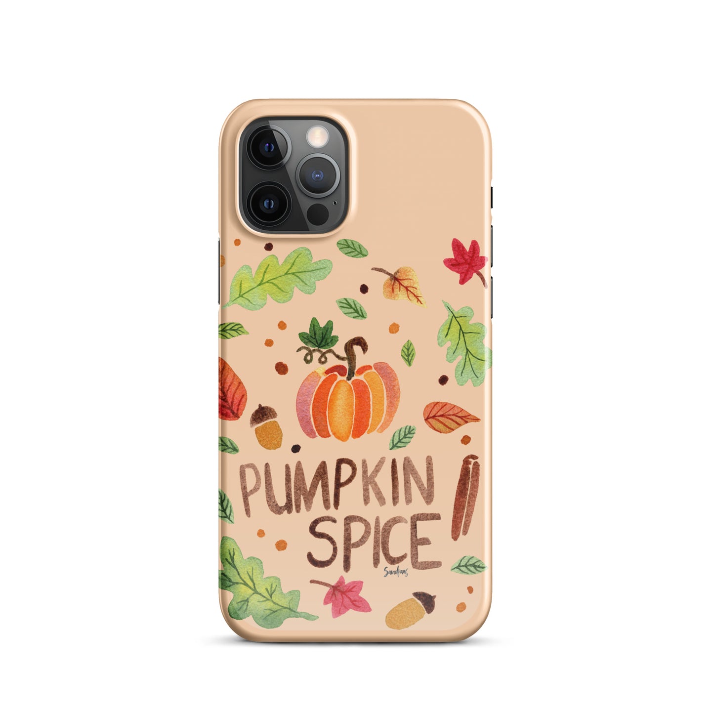 Snap Case for iPhone® - Pumpkin Spice Orange 🎃🍂 - iPhone Case - SANDRAAS