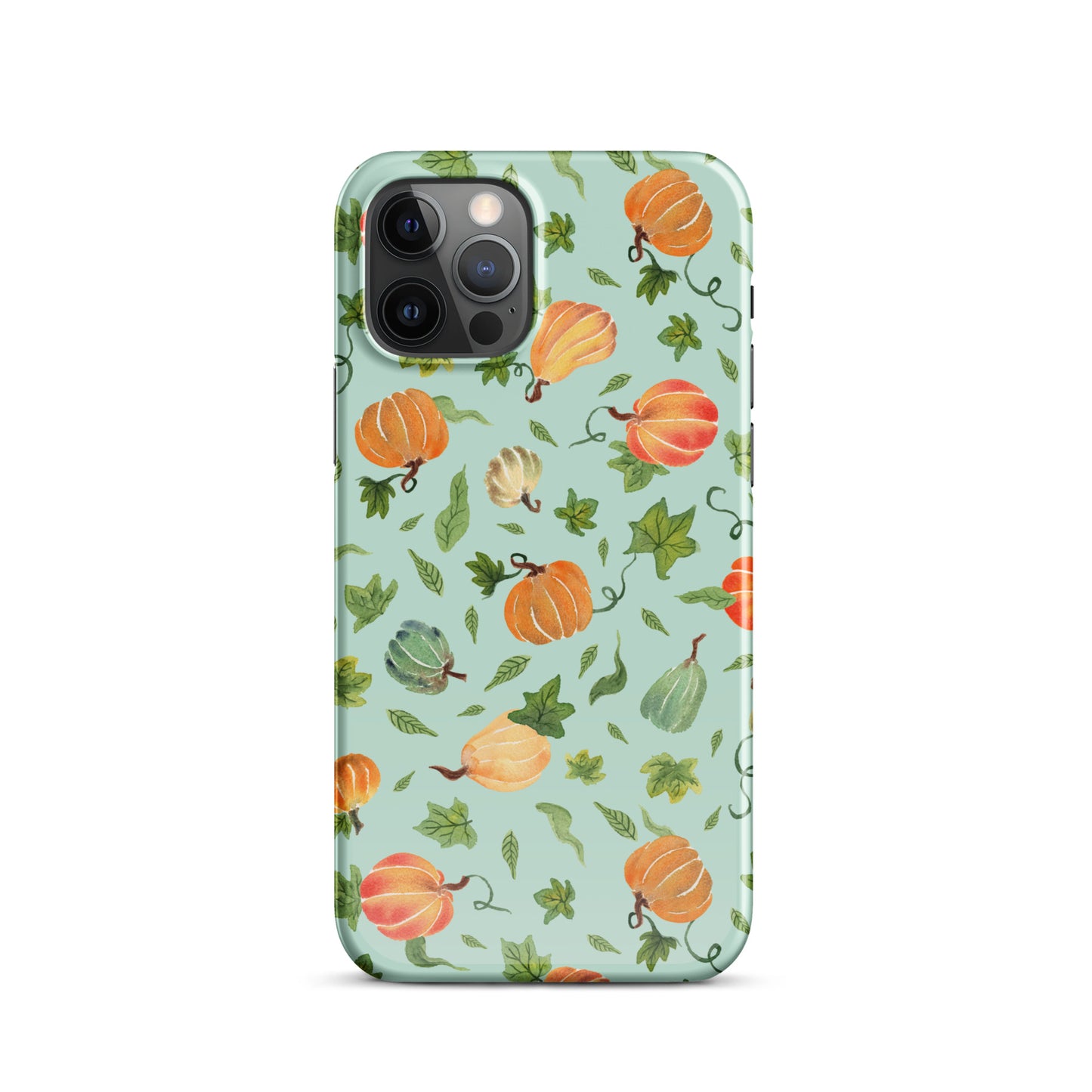 Snap Case for iPhone® - Pumpkins Pattern Green 🎃📱 - iPhone Case - SANDRAAS