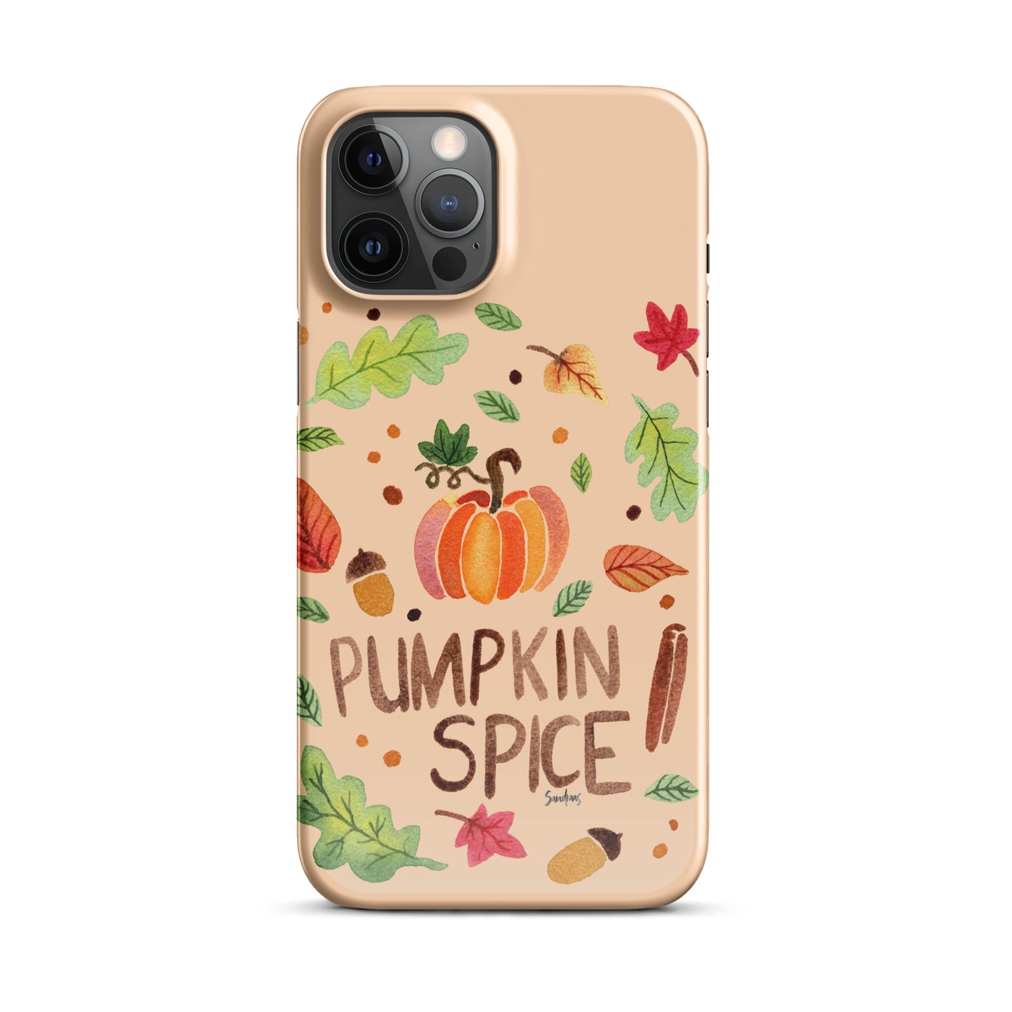 Snap Case for iPhone® - Pumpkin Spice Orange 🎃🍂 - iPhone Case - SANDRAAS