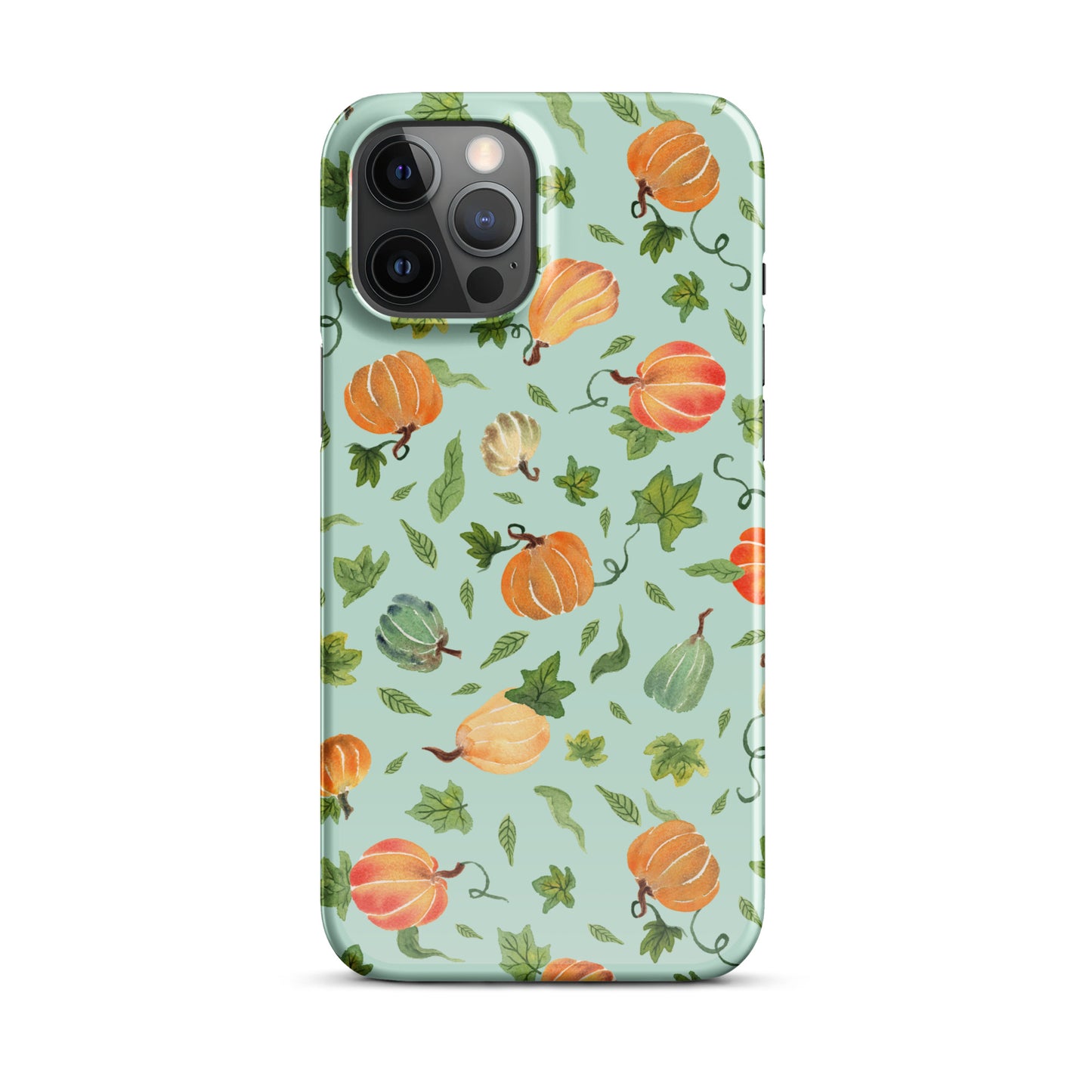 Snap Case for iPhone® - Pumpkins Pattern Green 🎃📱 - iPhone Case - SANDRAAS