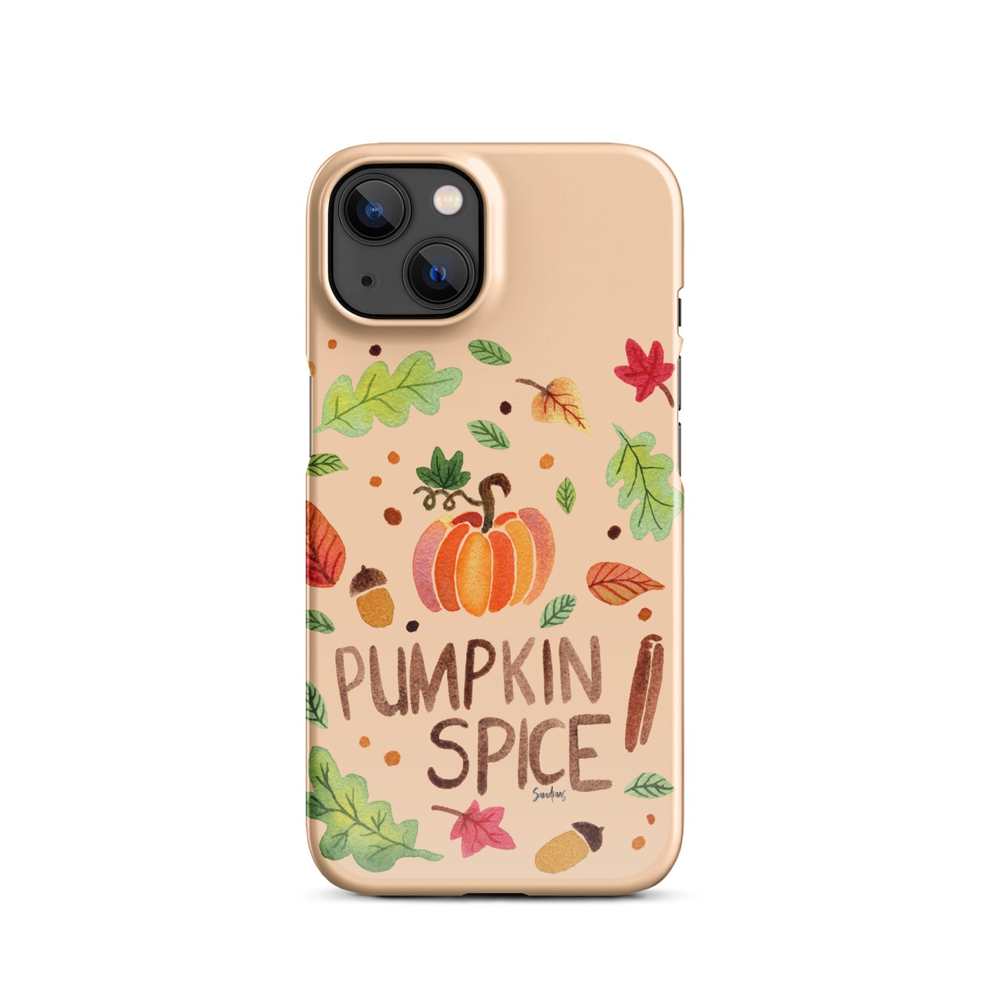 Snap Case for iPhone® - Pumpkin Spice Orange 🎃🍂 - iPhone Case - SANDRAAS