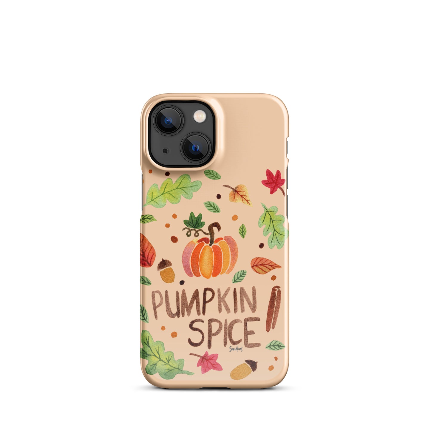 Snap Case for iPhone® - Pumpkin Spice Orange 🎃🍂 - iPhone Case - SANDRAAS