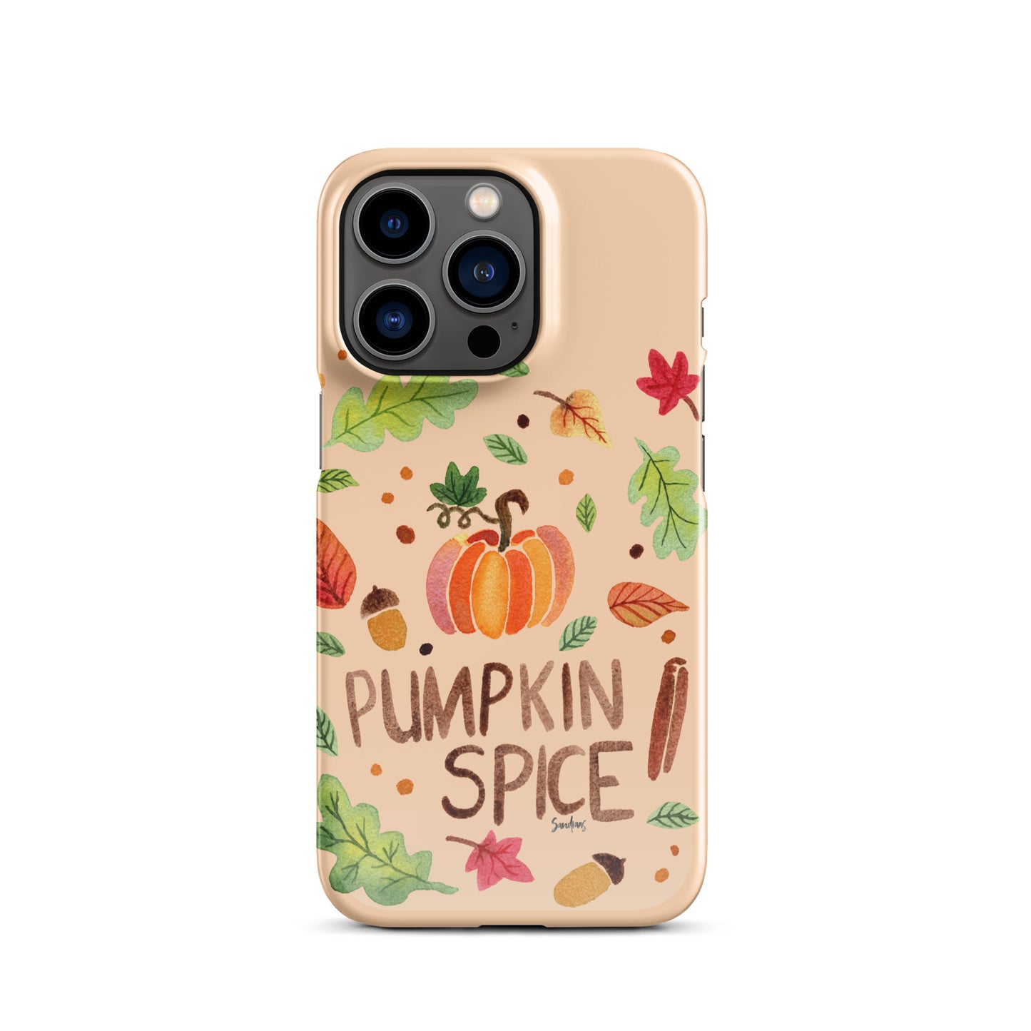 Snap Case for iPhone® - Pumpkin Spice Orange 🎃🍂 - iPhone Case - SANDRAAS