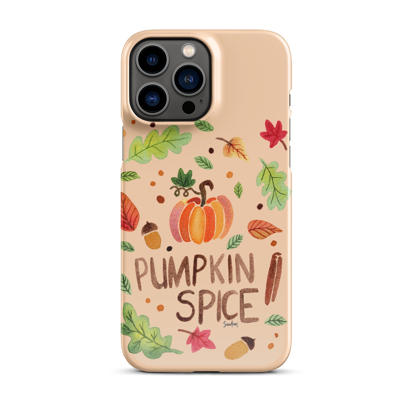 Snap Case for iPhone® - Pumpkin Spice Orange 🎃🍂 - iPhone Case - SANDRAAS