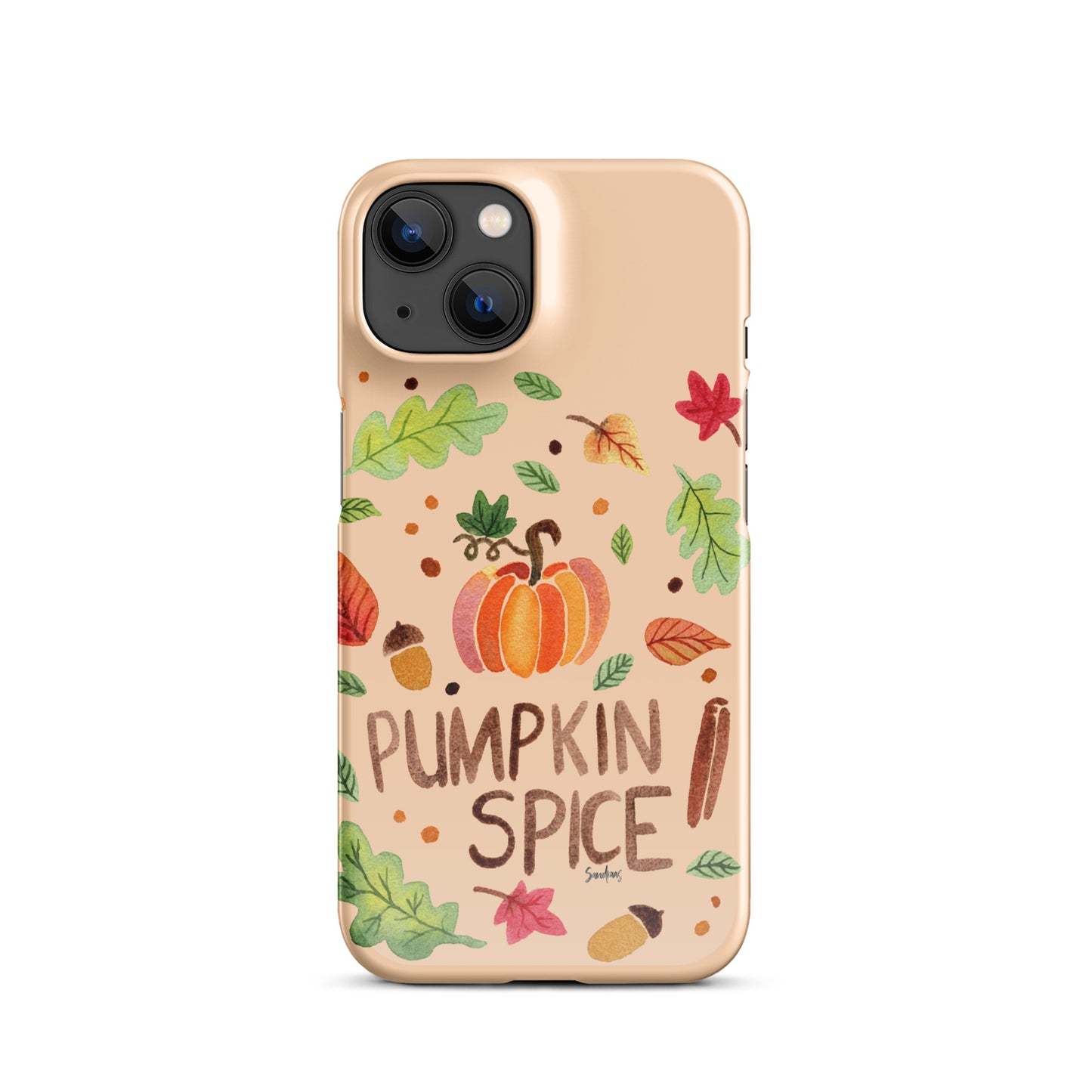 Snap Case for iPhone® - Pumpkin Spice Orange 🎃🍂 - iPhone Case - SANDRAAS