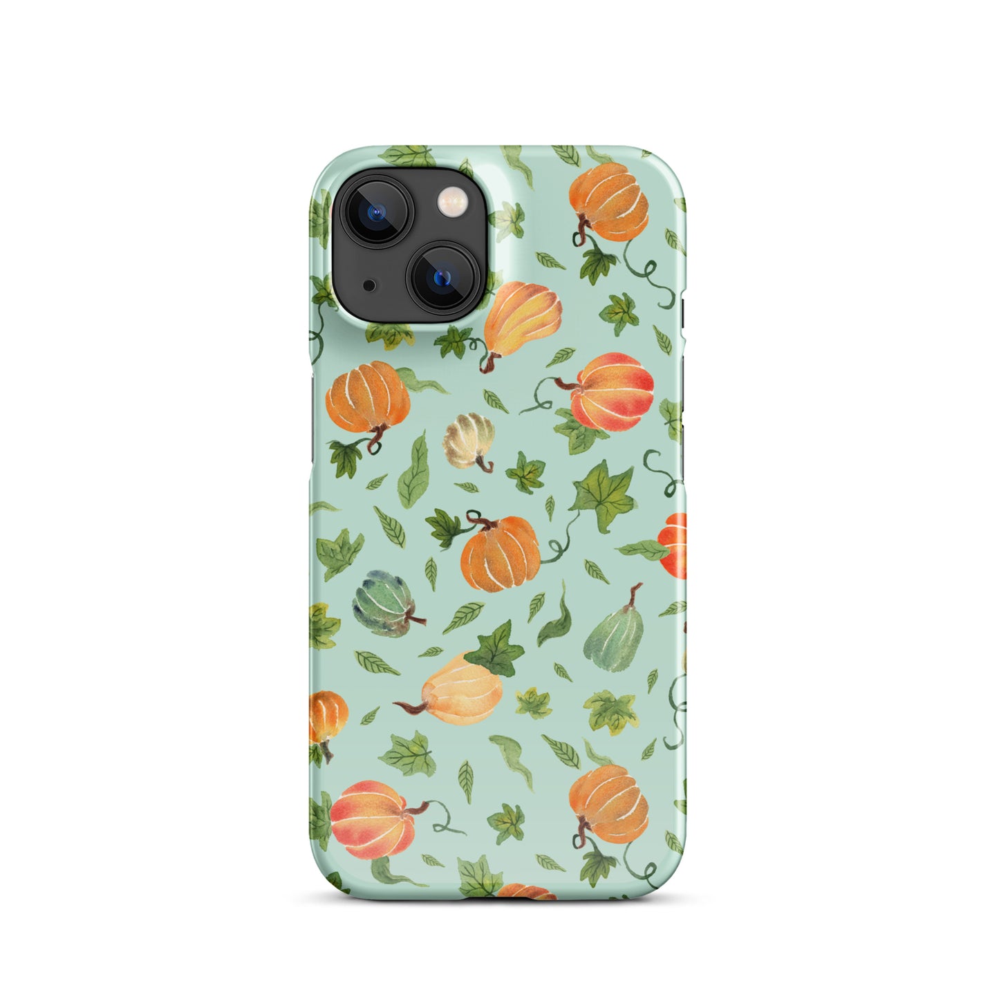 Snap Case for iPhone® - Pumpkins Pattern Green 🎃📱 - iPhone Case - SANDRAAS