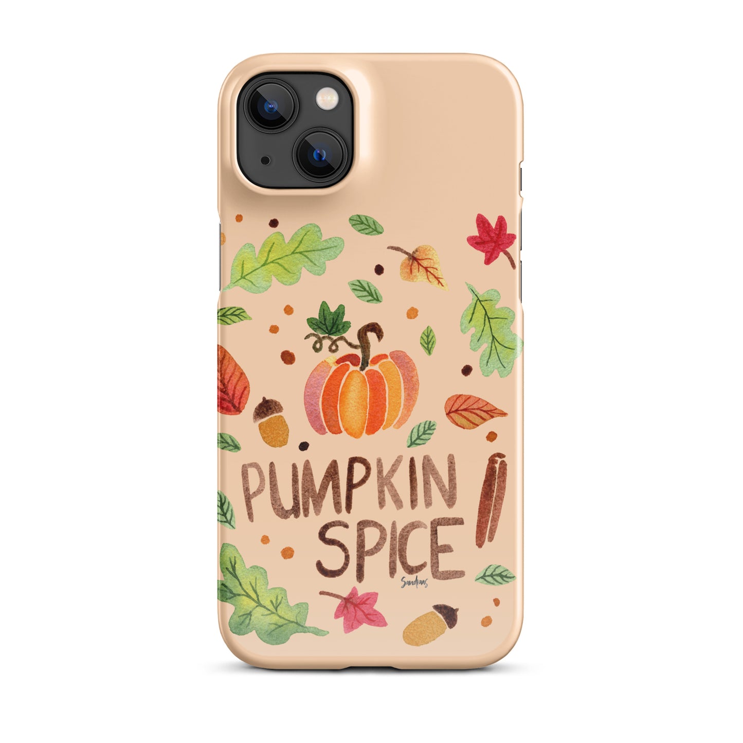 Snap Case for iPhone® - Pumpkin Spice Orange 🎃🍂 - iPhone Case - SANDRAAS