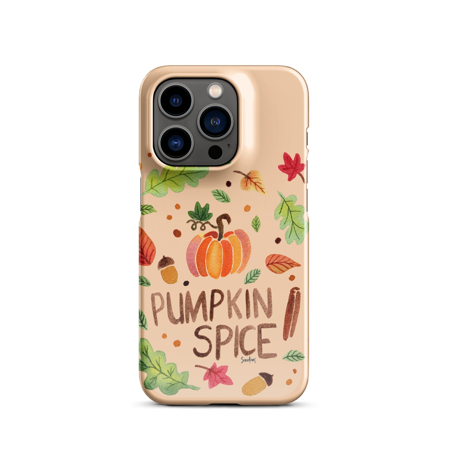 Snap Case for iPhone® - Pumpkin Spice Orange 🎃🍂 - iPhone Case - SANDRAAS