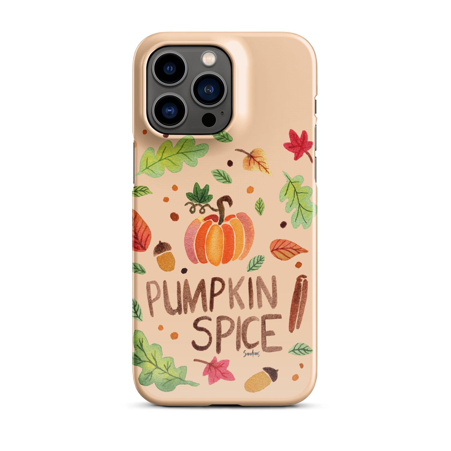 Snap Case for iPhone® - Pumpkin Spice Orange 🎃🍂 - iPhone Case - SANDRAAS