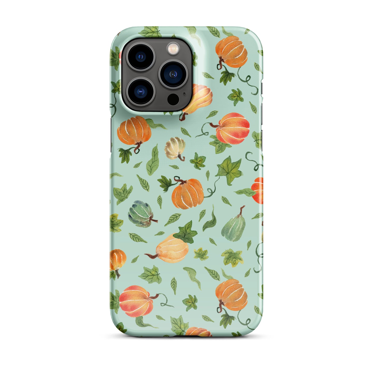 Snap Case for iPhone® - Pumpkins Pattern Green 🎃📱 - iPhone Case - SANDRAAS