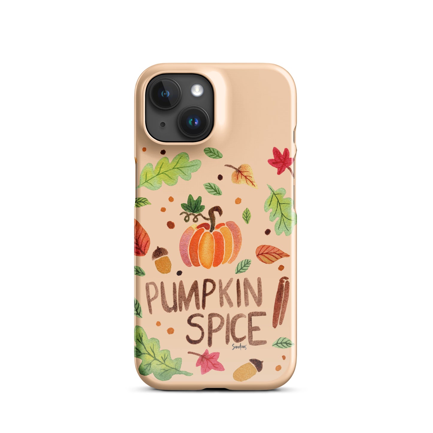 Snap Case for iPhone® - Pumpkin Spice Orange 🎃🍂 - iPhone Case - SANDRAAS
