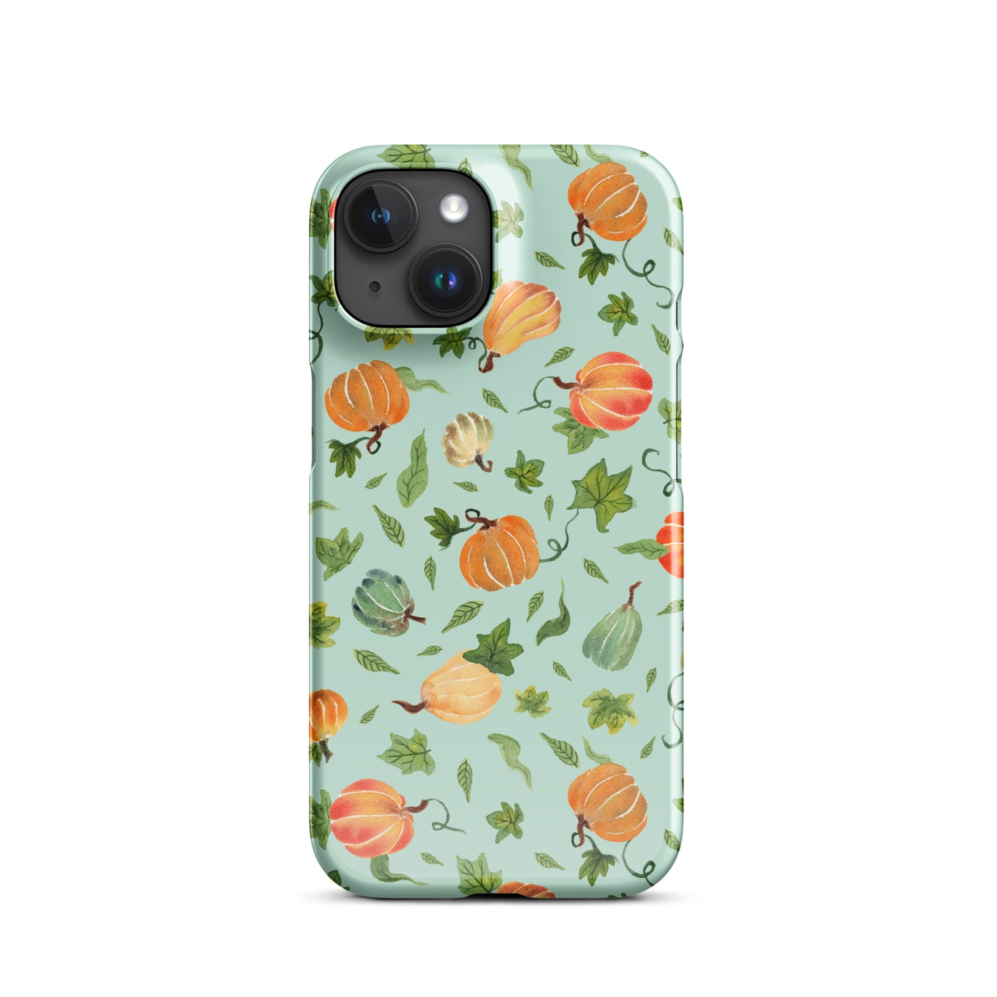 Snap Case for iPhone® - Pumpkins Pattern Green 🎃📱 - iPhone Case - SANDRAAS