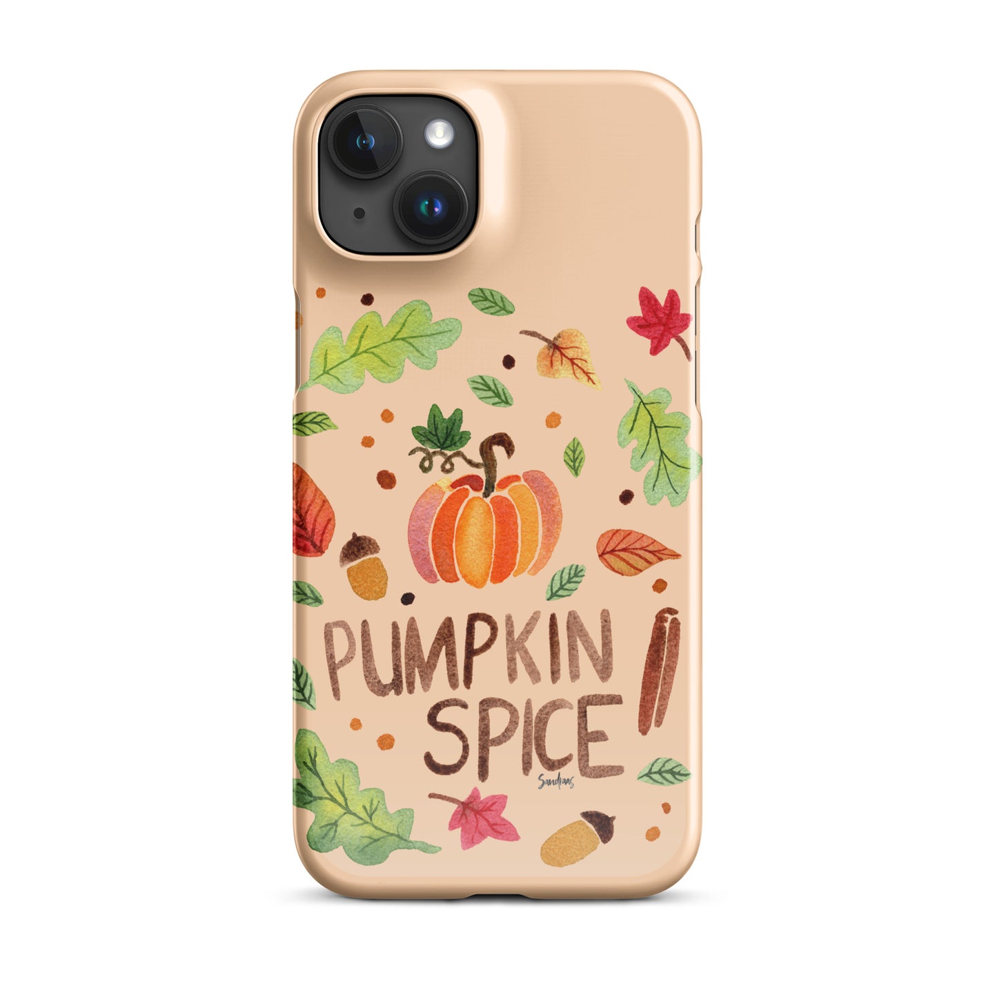 Snap Case for iPhone® - Pumpkin Spice Orange 🎃🍂 - iPhone Case - SANDRAAS