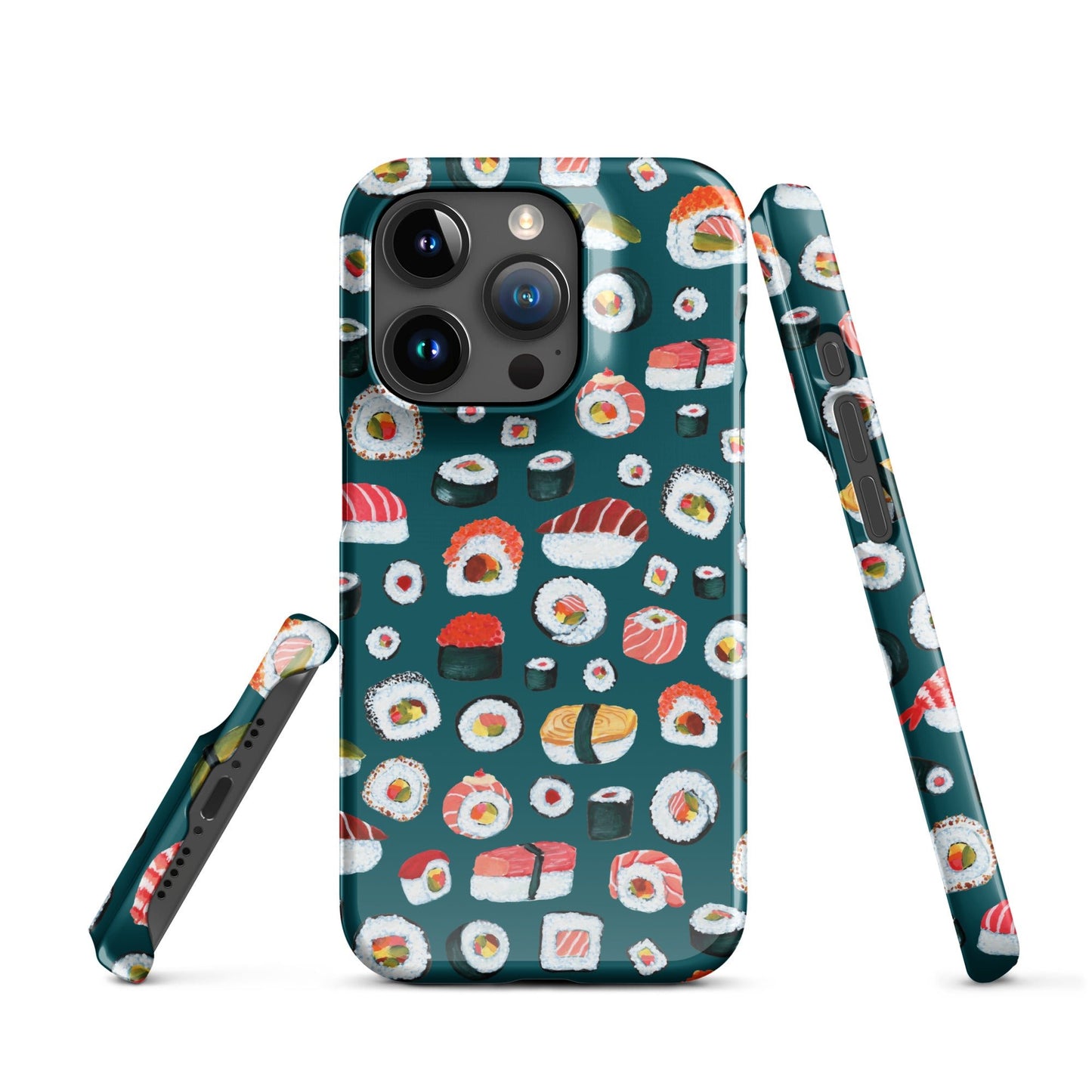🍣 Snap iPhone® Case – Sushi Pattern – Sherpa Blue - iPhone Case - SANDRAAS